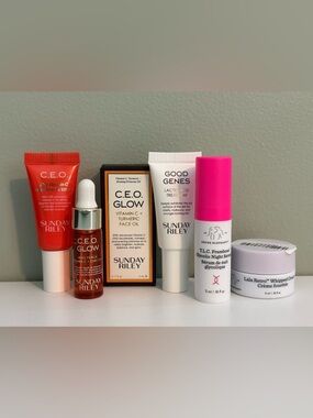 Sunday Riley & Drunk Elephant Premium Skincare Lot - 5 Piece